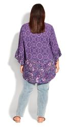 Evans Purple Abby Pintuck Top 4