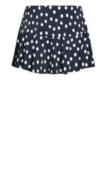 Evans Navy Polka Dot Print Swim Skirt | Evans 5