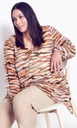Evans Neutral Isla Print Top 1