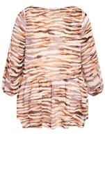 Evans Neutral Isla Print Top 7