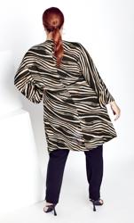 Evans Baptiste Brown Pebble Drape Tunic 4