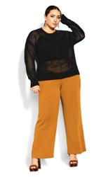Evans Black Open Knit Jumper 4