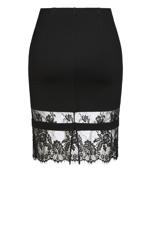 Evans Black Lace Tube Midi Skirt 6