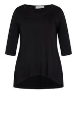 Evans Navy Blue Jersey Long Sleeve Top 4