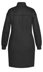 Evans Black Zip Front Jumper Dress 5