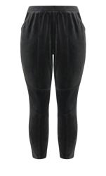 Evans Grey Velour Panel Pant 6