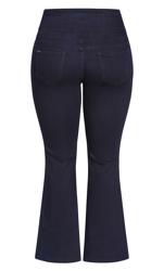 Evans Blue High Waisted Bootcut Jeans 5