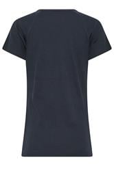 LTS Tall Women's Navy Blue Ribbed T-Shirt | Long Tall Sally 6