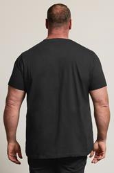BadRhino Big & Tall Black Skull & Snake Graphic T-Shirt | BadRhino 2