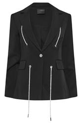 STAR Black Diamante Detail Blazer | StarByJM 7