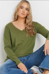 LTS Tall 2 PACK Stone Brown & Green Long Sleeve T-Shirts | Long Tall Sally 6