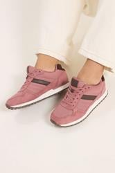 Pink Colourblock Trainers In Extra Wide EEE Fit | Yours Clothing 3
