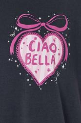 YOURS Plus Size 2 PACK Navy Blue 'Ciao Bella' Midaxi Nightdresses | Yours Clothing 6