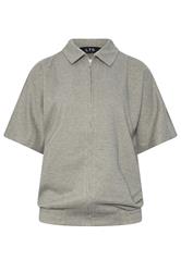 LTS PREMIUM Tall Women's Brown Brushed Short Sleeve Jacket | Long Tall Sally 1