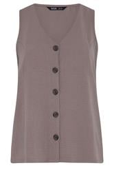 YOURS Curve Light Purple Waistcoat
