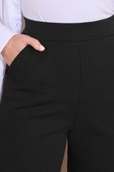 LTS Tall Women's Black Scuba Wide Leg Trousers | Long Tall Sally 4