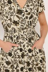 LTS Tall Women's Green Floral Button Maxi Dress | Long Tall Sally 5