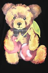 LIMITED COLLECTION Plus Size Black Teddy Cherry Print T-Shirt | Yours Clothing 4