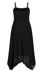 Flirty Nature Dress Black | Evans