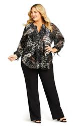 Evans Black Super Stretch Bootcut Pant Black 1