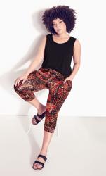 Evans Black Ebony Crop Trouser 2