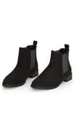 Amber Black Wide Width Ankle Boot 6
