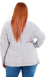 Evans Grey Chenille Cardigan 7
