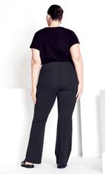 Evans Grey Supima® Bootleg Legging Charcoal 2