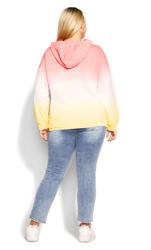 Evans Pink Ombre Hoodie 4