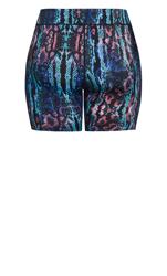 Hi Waist Python Print Swim Short 3