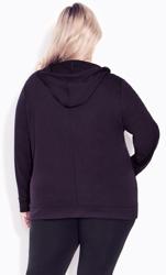 Evans Purple Zip Through Hoodie 3