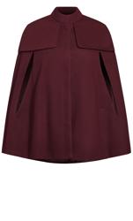 Evans Burgundy Red Anastasia Cape | Evans 6