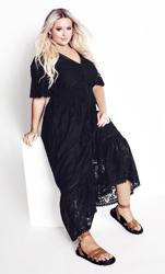 AVEOLOGY | Women's Plus Size Tisha Lace Maxi Dress - port - 22W/24W