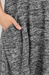YOURS Plus Size Grey Drape Pocket Dress | Yours Clothing 4