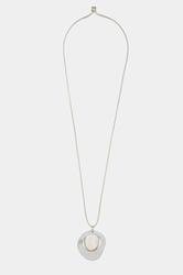 Silver Tone Gemstone Pendant Necklace | Yours Clothing   3