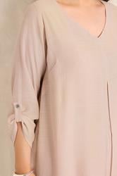 EVANS Plus Size Blush Pink Double Layer Blouse | Evans 4