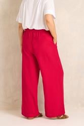 EVANS Plus Size Set Red Linen Vest & Trouser | Evans 5