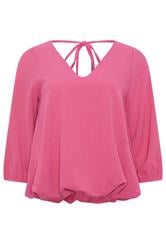 STAR Pink Bubble Hem Top
