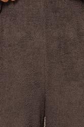 YOURS Plus Size Chocolate Brown Chenille Wide Leg Trousers | Yours Clothing 4