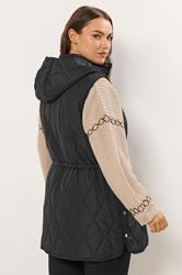 YOURS Plus Size Black Quilted Gilet | Yours Curve 4