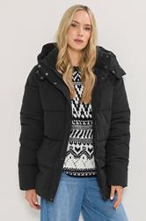 LTS Tall Black Padded Coat | Long Tall Sally 3