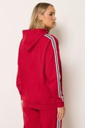 LTS Tall Women's Red Side Tape Hoodie | Long Tall Sally 2