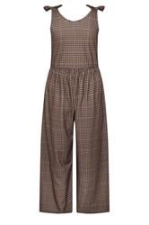 LIMITED COLLECTION Plus Size Brown Gingham Jumpsuit | Yours Clothing 2