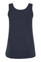 Navy Vest Top | Yours Clothing 7