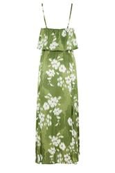 STAR Green Abstract Satin Maxi Dress | StarByJM 6