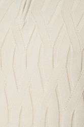 BadRhino Big & Tall Marshmallow Cream Cable Knit Quarter Zip Jumper | BadRhino 3