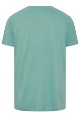 JACK & JONES Big & Tall Blue Tropical Skeleton Print Tee | BadRhino 4