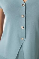 LTS Tall Women's Light Blue Button Knitted Cardigan | Long Tall Sally 5