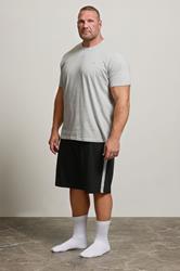 BadRhino Big & Tall Black Lightweight Lounge Shorts | BadRhino 2