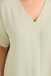EVANS Plus Size Cream Pleat Midi Dress | Evans 5